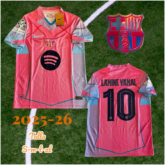 Camiseta Triple AAA Alternativa Rosa del FCB Barcelona